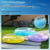 Adult PVC Transparent Sequin Inflatable Swim Ring