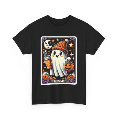 Leuchtet im Dunkeln Geister T-Shirt | Gruseliges Halloween T-Shirt | Spuk-Vibes Shirt