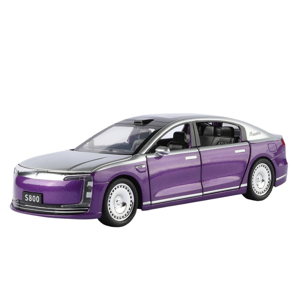 1/32 MAEXTRO S800 Alloy Luxy Model Diecast Metal New Energy Car Vehicles Car Model High Simulation Sound and Light Kids Toy Gift