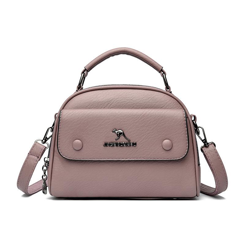 Soft Leather Small Square Bag Premium Texture Handbag New Versatile Large Capacity Shoulder Crossbody Bag