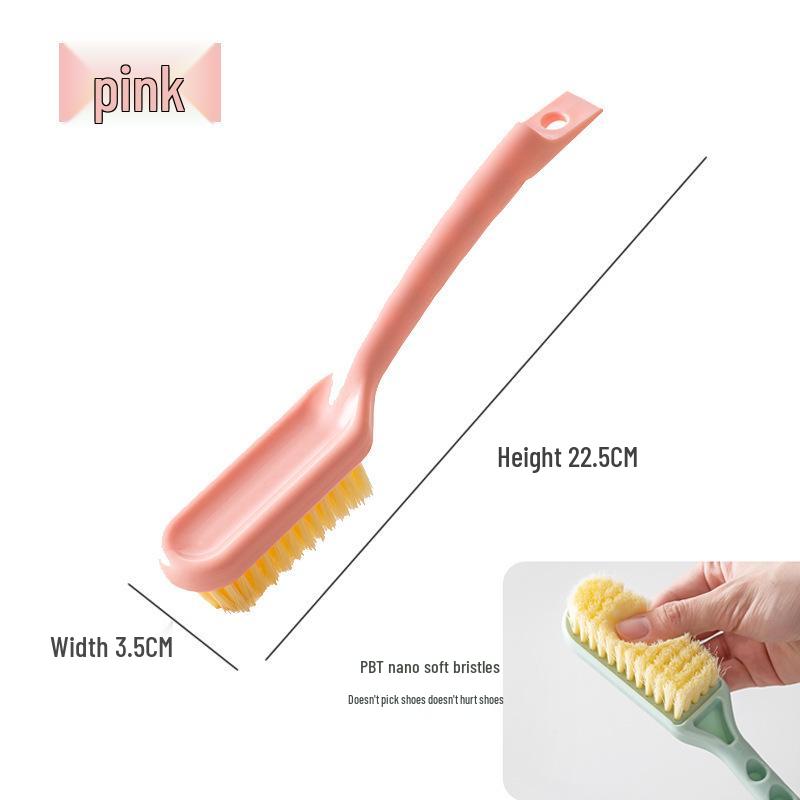 

Press-Type Multi-Function Shoe Cleaning Brush - Soft-Bristled, Liquid-Added for Gentle Laundry Cleaning