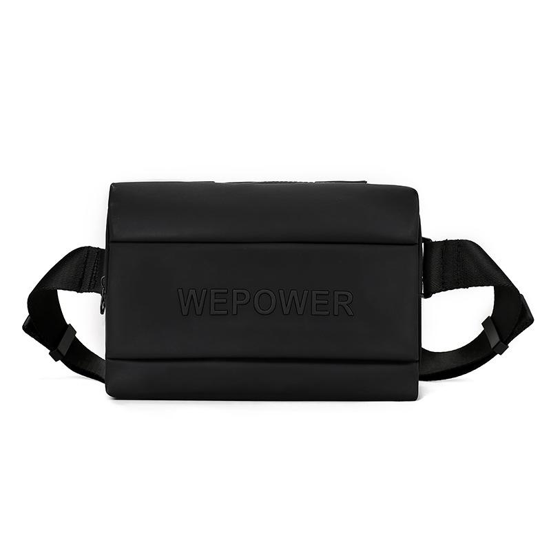 WEPOWER trendy brand breast bag outdoor multi-functional small bag casual fashion multi-back method shoulder messenger bag one size чёрный 1790₽