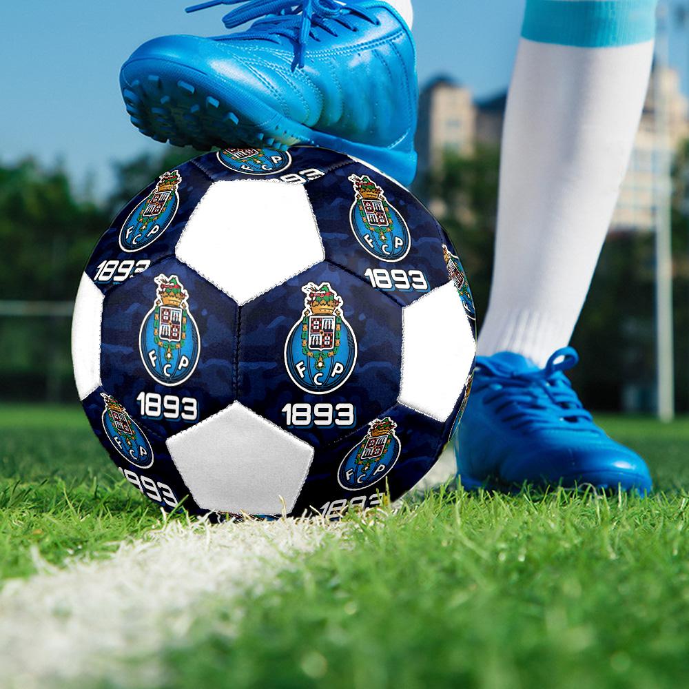 1PC FCP Size 5 Soccer Ball PrahaIndoor Soccer Ball Colorful All Ages Machine Stitched PVC Competition Ready Durable High-Bounce
