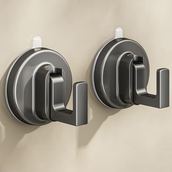 1/2/4/6Pcs Suction Cup Hooks No Drill Suction Towel Holder Multifunctional Glass Door Hooks Bathroom Hanging Hooks