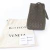 Excelente Bolsa de Ombro BOTTEGAVENETA Couro INTRECCIATO couro cáqui Feminina Usada