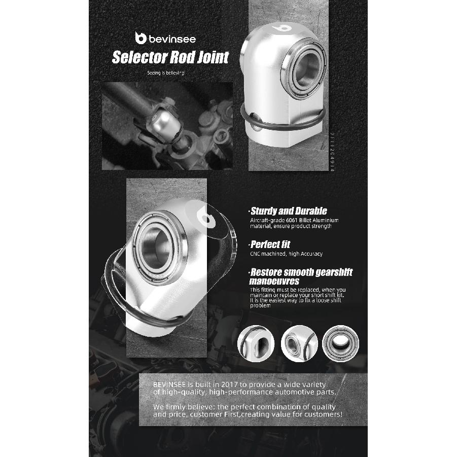 Aluminium Selector Rod Joint for BMW E36 E46 E90 E92 E39 E60 E87 F20 F30 F10 F32 F36 G20 G30 Z4 E85 E86 E89, Replace 25117580281