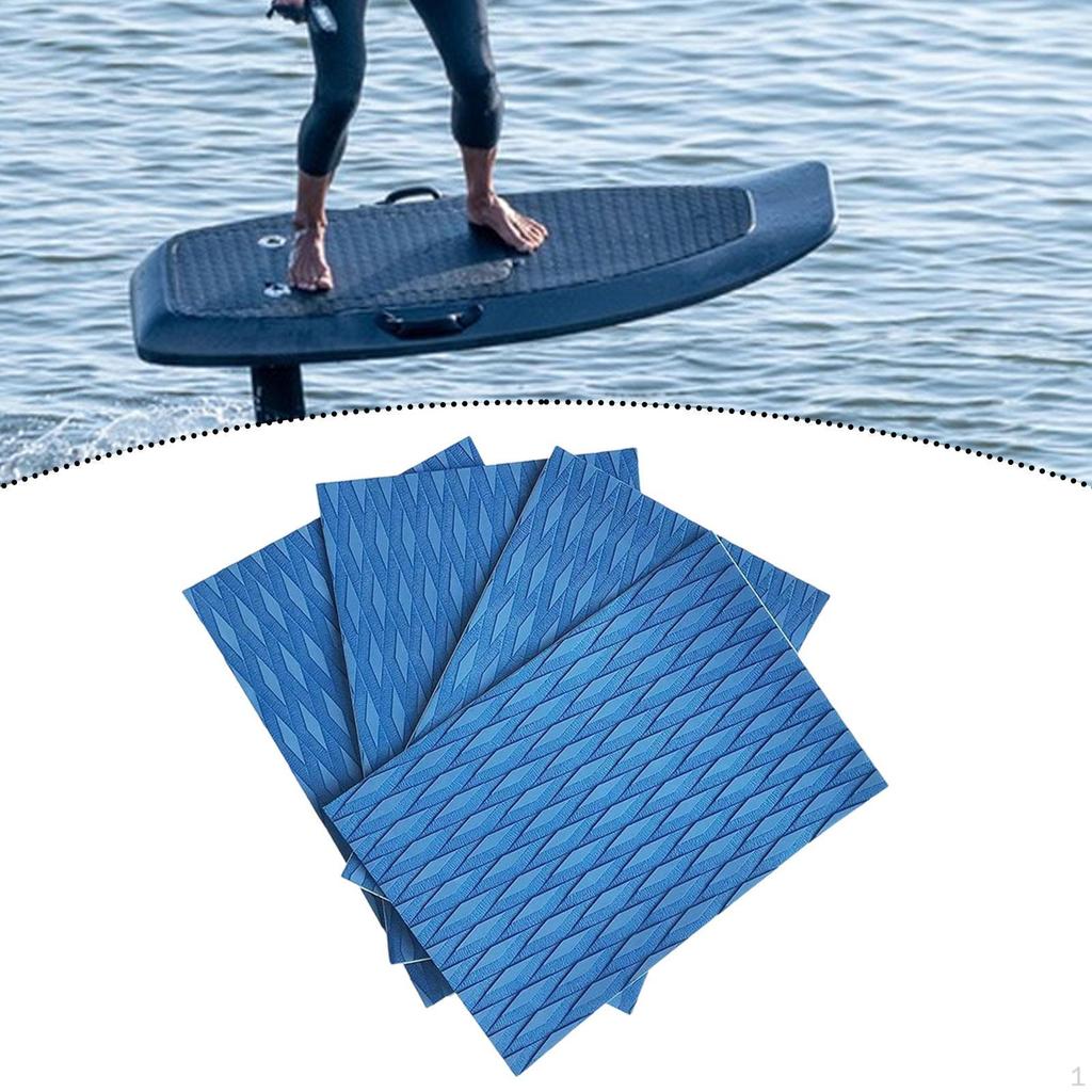 4 stk Surfebrett Traction Pad dekk Gripepute, Sklisikkert Båtdekkark for Longboard,