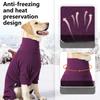 Hunde Wintermantel - Weich Warm, Winddichtes Fleece Hunde Sweatshirt - Rollkragen Ganzkörper-Einteiler zum Spazierengehen, Wandern, Reisen, für zu Hause