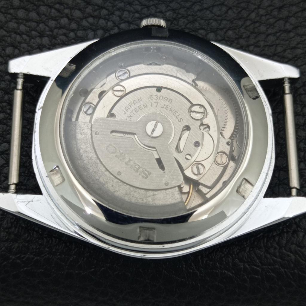 SEIKO 5 AUTOMATIC 6309A VINTAGE REFURBISHED JAPAN MENS RED DIAL WATCH a443981-1