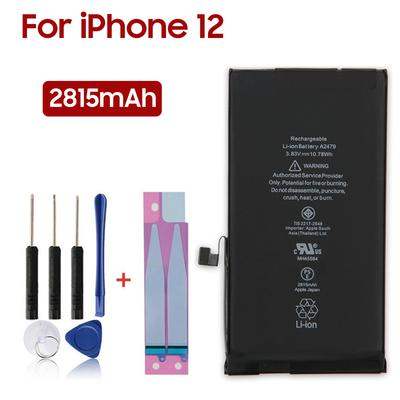 Batterie Lithium Rechargeable Pour iPhone 12 iPhone12 Batterie de Téléphone 2815mAh