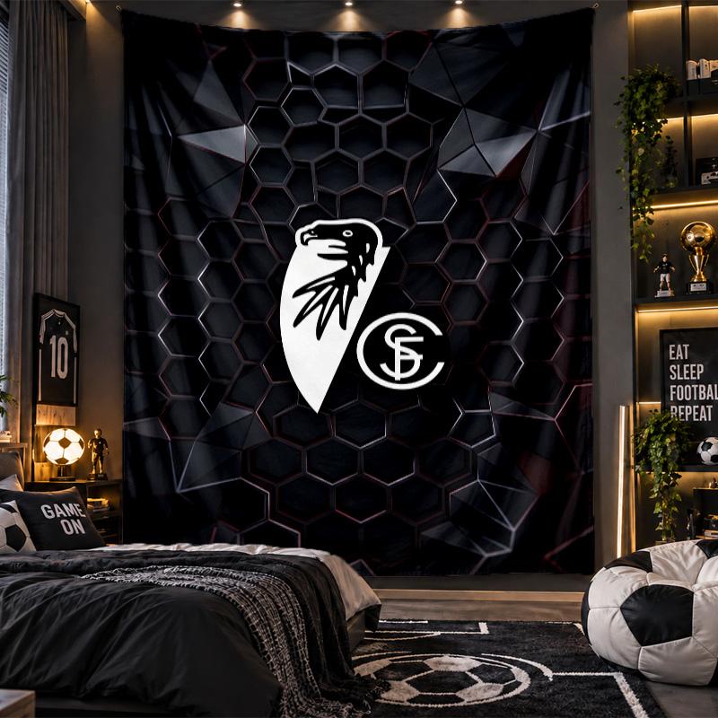 Wall Hanging Tapestry SC Freiburg FC Print Cloth for Living Room Bedroom Home Decor
