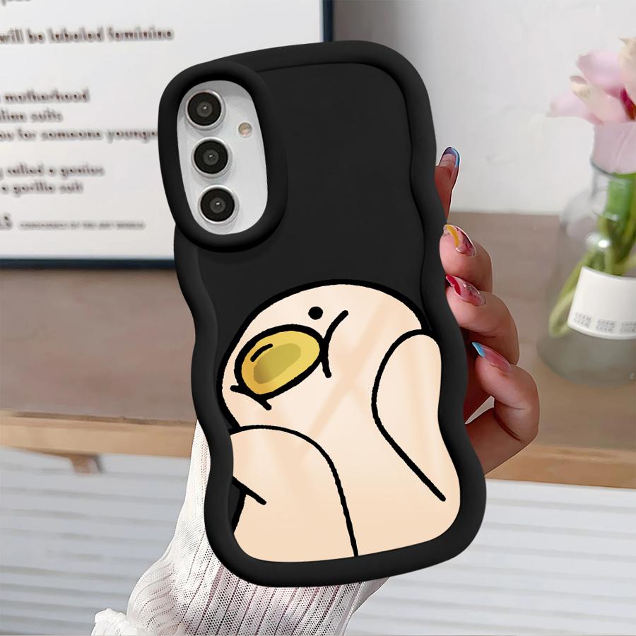 Cute Duck Soft Phone Cover Case for Samsung Galaxy A11 A12 A13 A21s A14 A16 A52 A15 A33 A05 A03 A04 A06 A22 A53 A23