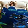 1PC ASTRO BOT Custom Name Patterned Flannel Blanket Suitable For All Seasons for Home Decor Warmth and Comfort Gifts Holiday Present