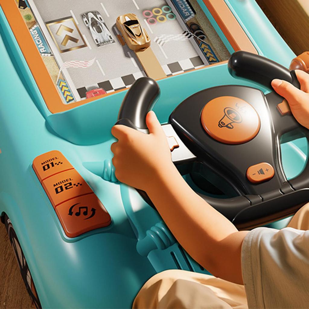 Steering Wheel Toy Car Experience Learning Gift for Boys with Sound and Music
