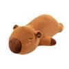 Pillow Plush Capybara With Inner Liner Soft Short Fur Stuffed Toy Animal