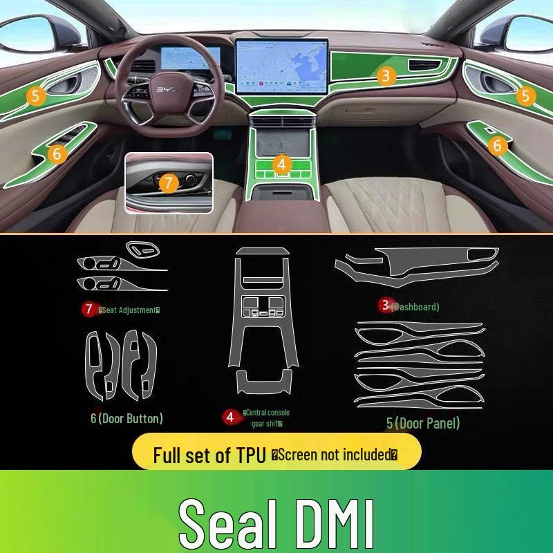 BYD Seal DM-i Model 24 Center Console TPU Screen Film