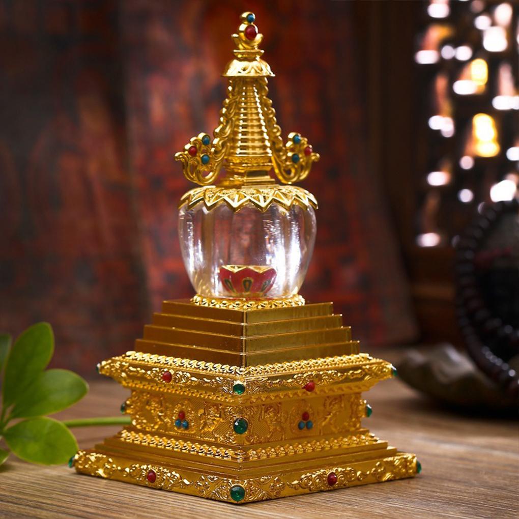 Natural Crystal Buddhist Statue Exquisite Craft And Meaningful Decoration Tibetan Buddhist Statue