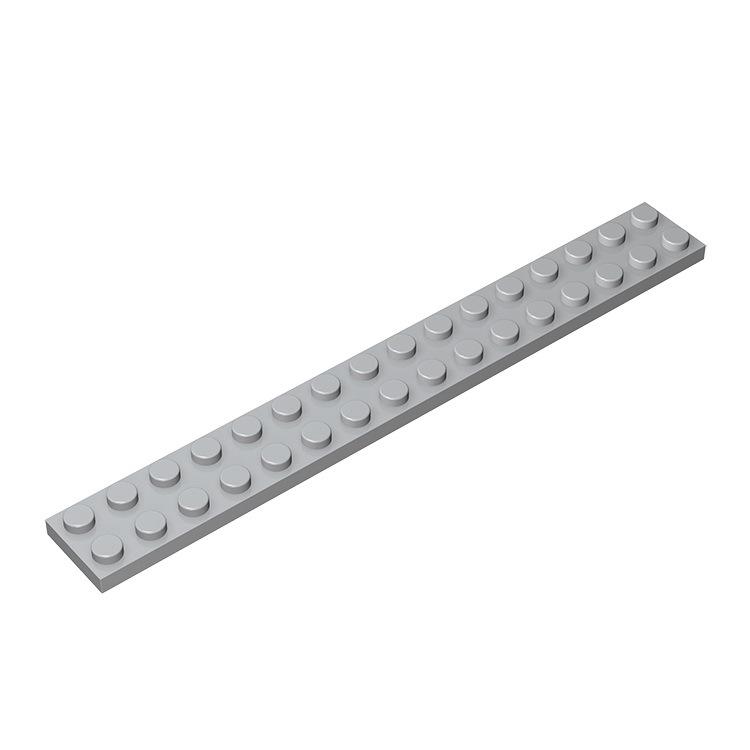 20Pcs MOC Long Thin Plate Bricks 2x16 Dots Compatible with 4282 for Construction Toys