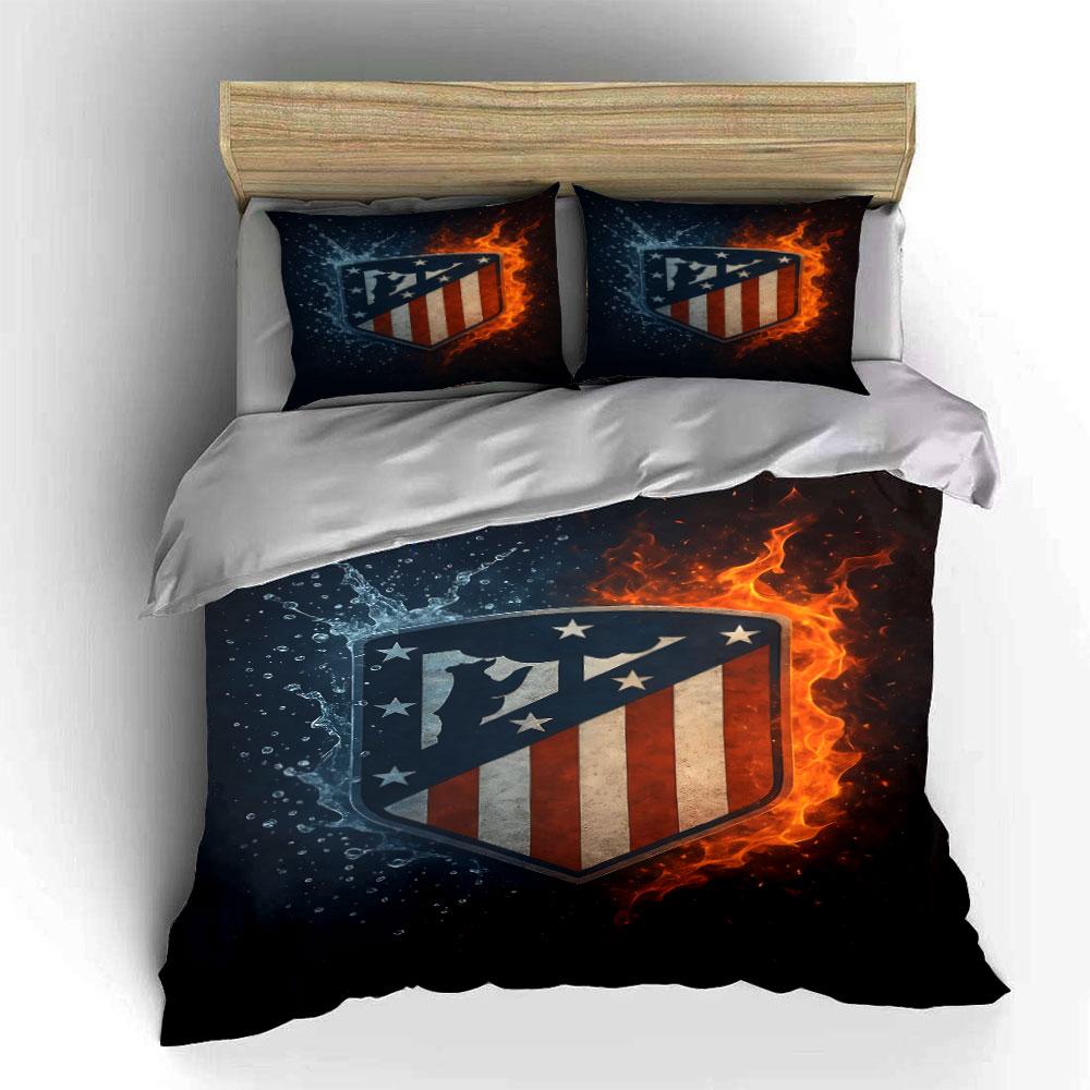 Shield emblem with fire. Bedding sets Duvet cover sets Duvet covers Pillowcases(1 * Duvet Cover 2 * Pillowcases without duvet insert)