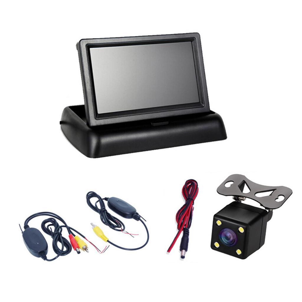 Rear View Backup-Assist Camera Wide Degree 4.3 In TFT LCD Parking Assistance Wide Angle Reverse Camera Reversing Monitor
