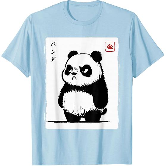 Kawaii Panda Ink Japanese Art Men Women Kids Funny Panda T-Shirt