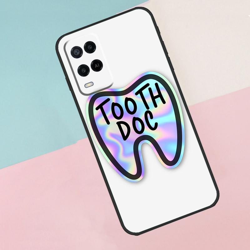 Cute Tooth Dentist For Oppo A40 A60 A80 A18 A38 A58 A78 A98 A79 A16 A76 A96 A15 A74 A94 A54 A77 A17 Phone Case