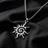 Flame Sun God Titanium Steel Necklace - Unisex Hip Hop Pendant