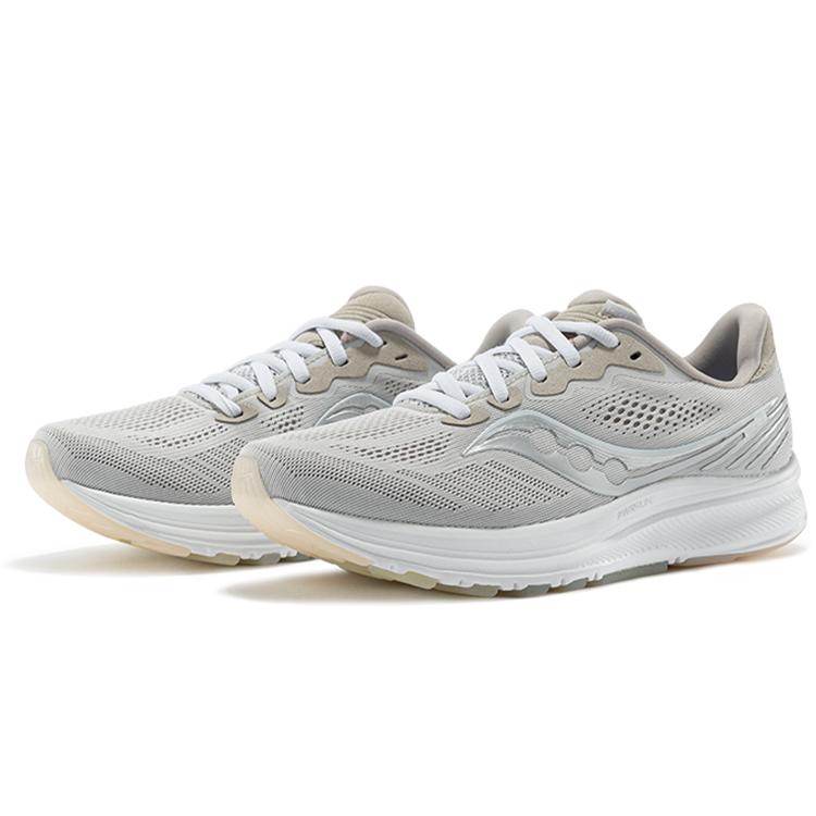Saucony Ride Yutu 14 Cushioning Anti-Slip Wear-Resistant Breathability Low-Top Training Running Shoes Men's Khaki Gray S20650-15(M)