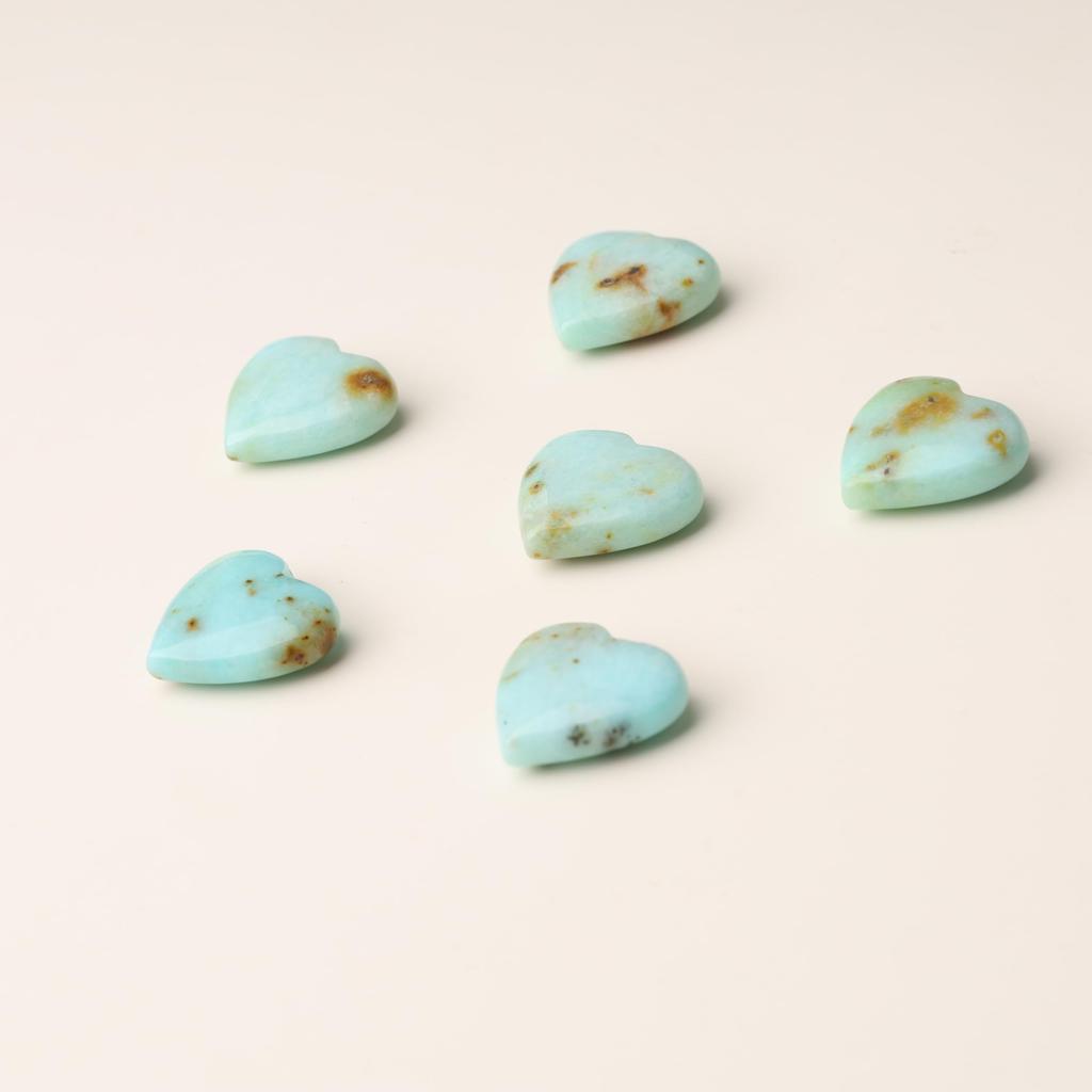 Peruvian Turquoise Heart Necklace Silver Chain for Women [KOAI]