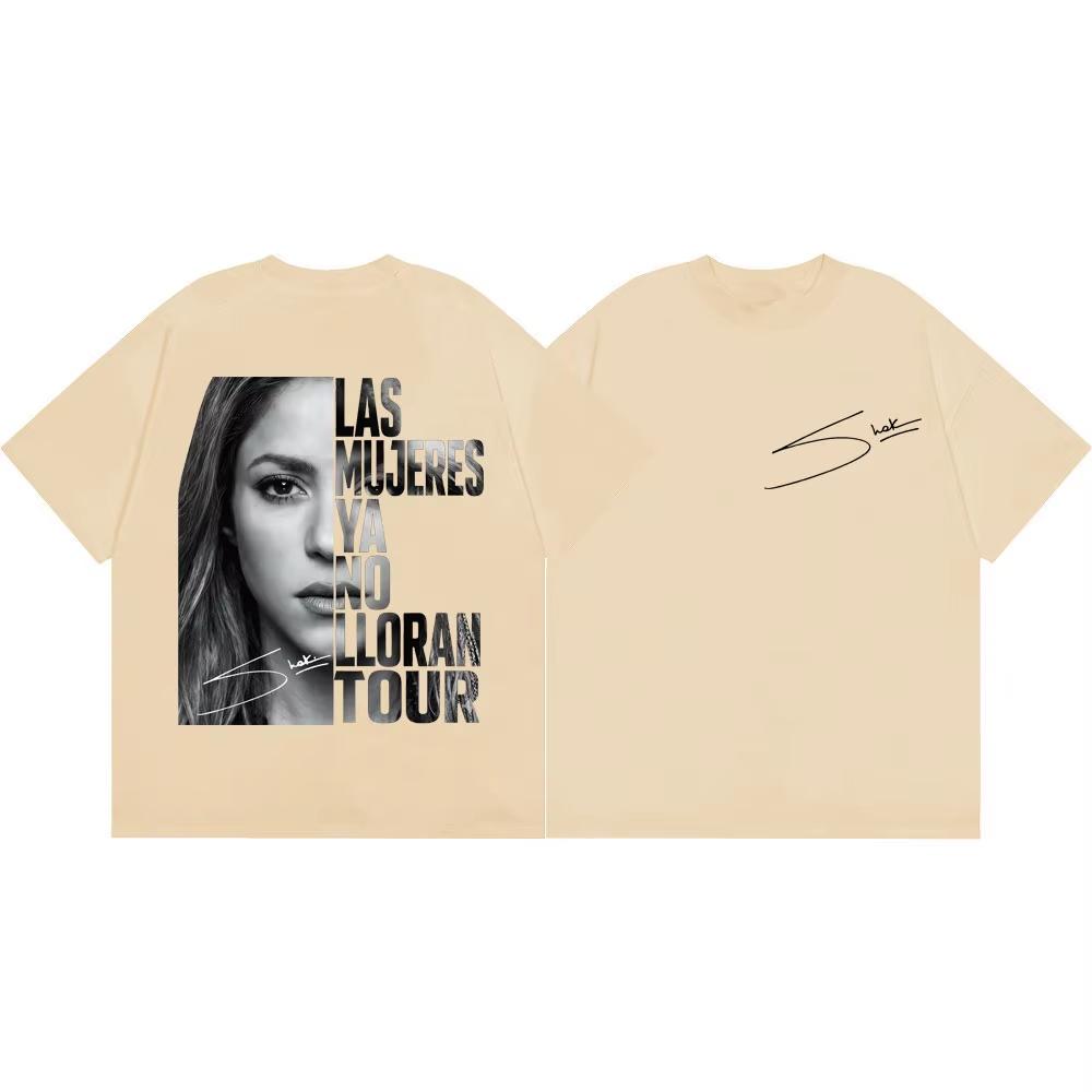 Shakira Las Mujeres Ya No Lloran World Tour 2026 Maglietta Grafica Unisex Unisex Magliette Estetica Vintage T-shirt Moda Casual