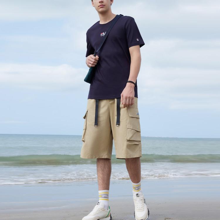 New FILA T Shirts Men's Legend Blue F51M328198FNV