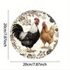 Vintage Chicken Metal Wall Art Home Cafe Decor Gift