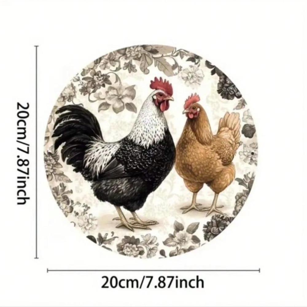 Vintage Chicken Metal Wall Art Home Cafe Decor Gift