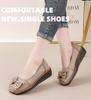 Women's Retro Ethnic Handmade Floral Cowhide Wedge Shoes with Thick Soft Sole