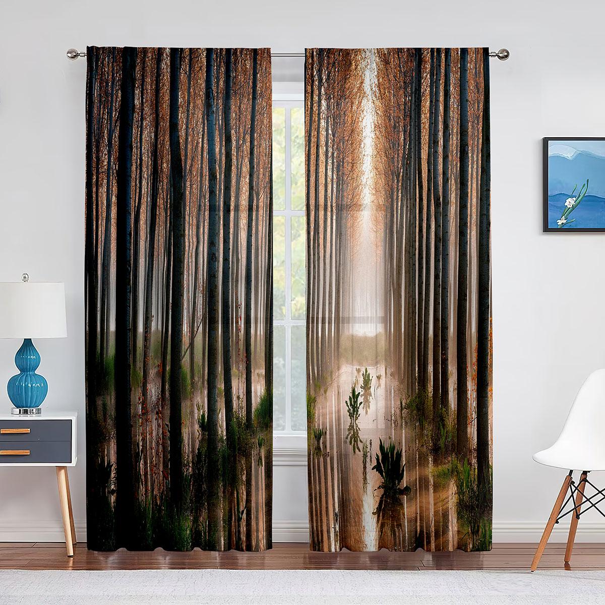 Прозрачная вуаль с лесом — фото 8