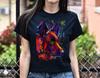 Digital Art German Shepherd Dog Unisex Shirt S-2XL Black Navy Dark Heather