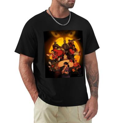 Team Fortress 2 Gaming Art T-Shirt Basic Leichtes Kurzarm-T-Shirt