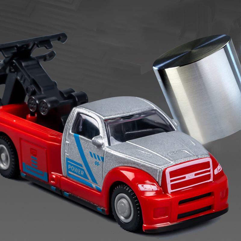 Alloy Trailer Toys Simulation City Road Rescue Vehicle Toy Children Boy Trailer Truck Helicopter Sports Car Model Inertial Drive