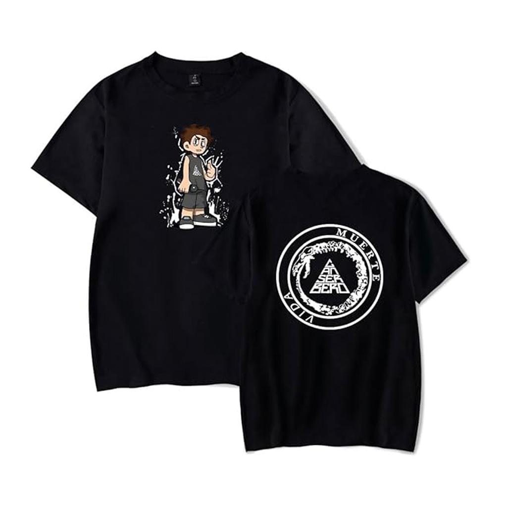 Canserbero Baumwolle Rundhals Kurzarm T-Shirts Herren Damen Unisex Oberteile Mode Sommer Kurzarm Lockeres T-Shirt