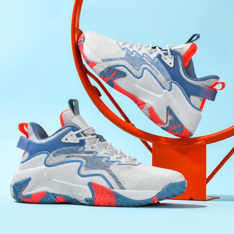 Fashion Men's Basketball Shoes Breathable Non-Slip Casual Sneakers Rubber Sole Lightweight Sports Shoes Large Size39-48