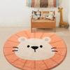 Cartoon Round Rug Soft Play Mat For Kids Room Baby Nursery Floor Carpet Living Room Decor Non Slip Area Rug