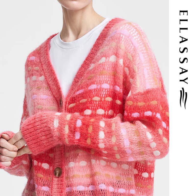 ELLASSAY Women's Versatile Mohair Knit Sweater