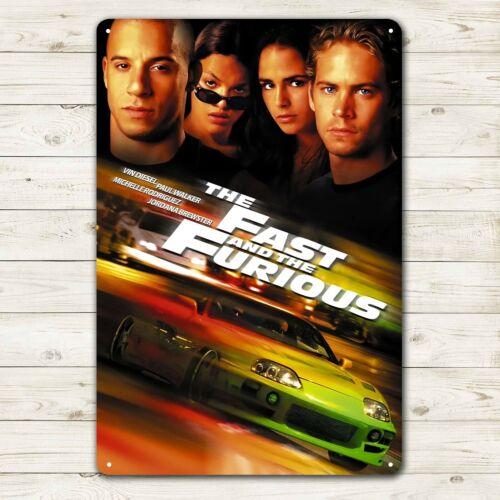 

The Fast And The Furious Movie Metal Poster Tin Sign xcm PlaqueAluminum 20x30cm（7.8x11.8inch）