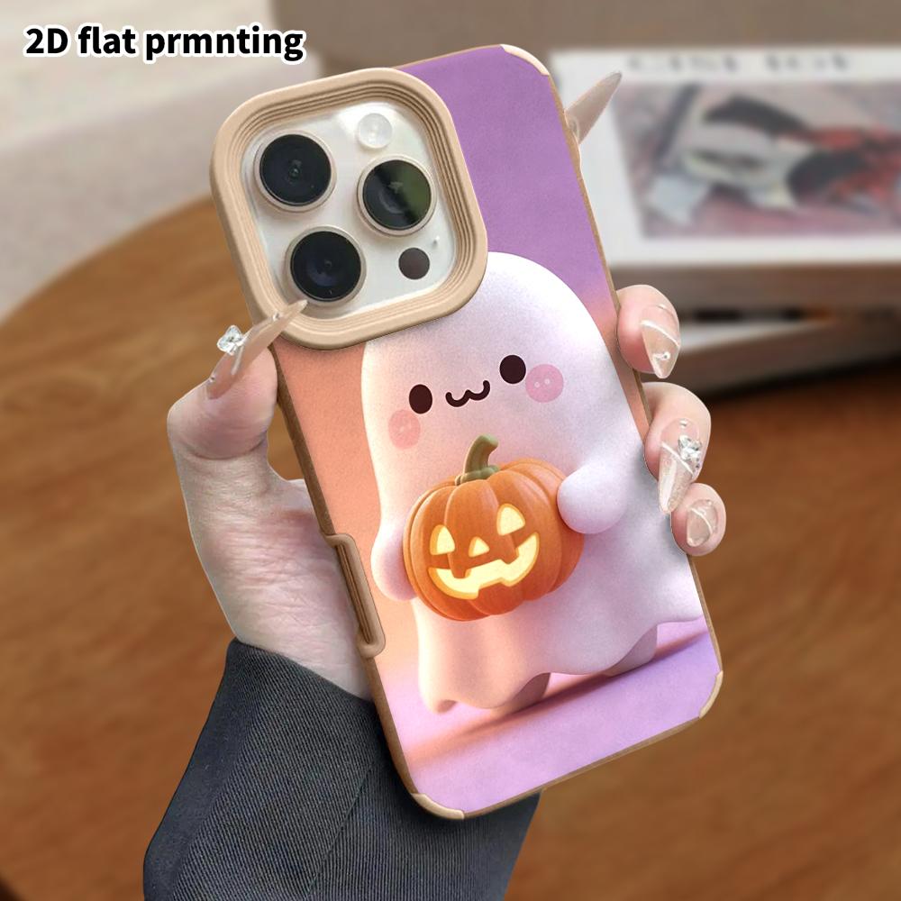 Phone Case: Lambskin 2D Flat Samsung Galaxy A34 A35 M05 M06 S20 S22 S21 FE Plus 5G Protective Case, Hugging a Pumpkin, Christmas and Halloween Gift