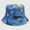 Dye Tie Fisherman Hat Uv Protection Assorted Colors Print Butterfly Cat Leaf Cap