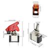 Durable Toggle Switch SPST On Off with Safety Cap Cover For Car Boat Truck Efficient Power Control