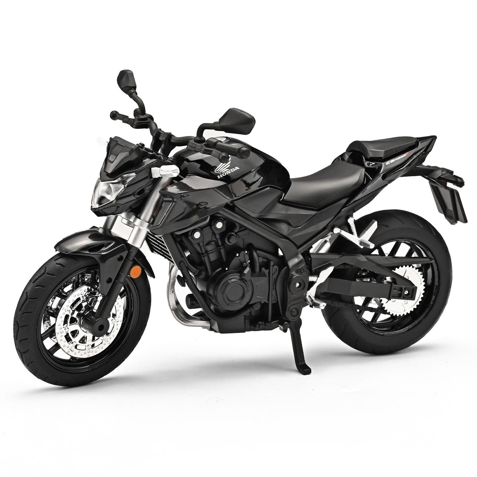 

1/12 Модель мотоцикла Honda CB400F зі сплаву, Вишукані настільні прикраси, Найкраща колекція для ентузіастів автомобільних моделей, Подарунки на Хелловін чорний