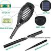 Solar Torch Light with 96 LED Flame Effect - Outdoor Courtyard Lamp, 51 LED Lawn & Garden Landscape Light