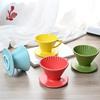 Ceramic V60 Pour-Over Coffee Filter Holder with Threaded Handle