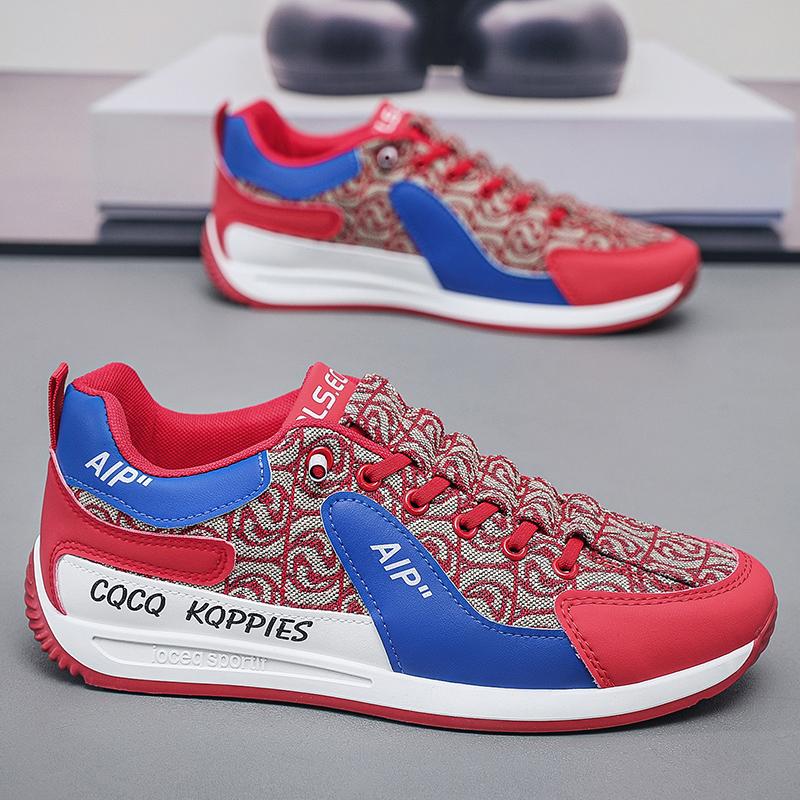 Men's Shoes  New Summer Breathable Canvas Sports Casual Shoes Lace-up Forrest Gump Running Shoes Student Daddy Shoes